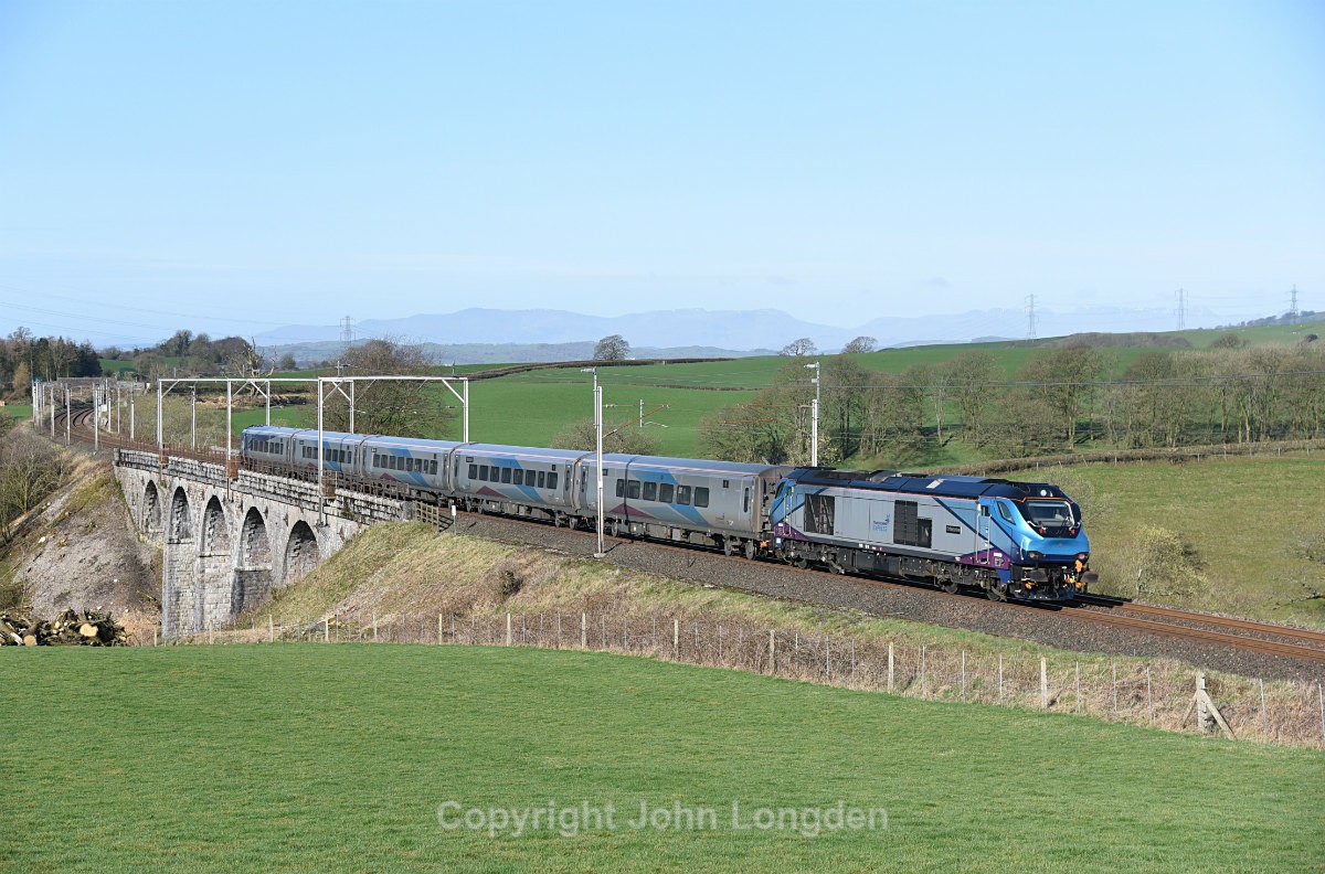 JL - 25.3.19 68026 3B92 Carlisle - Bletchley, Docker - West Coast Main Line (north to south)
