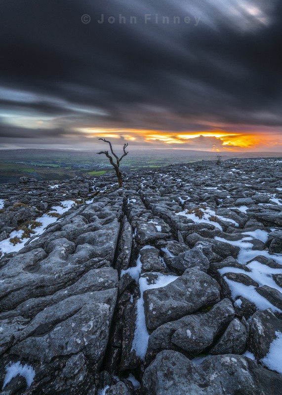 Twistleton Scar, on the slopes of Whernside. - Yorkshire Dales & Yorkshire