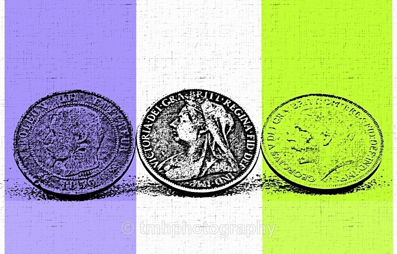 Coins in Colour. - Still Life / Contemporay Art