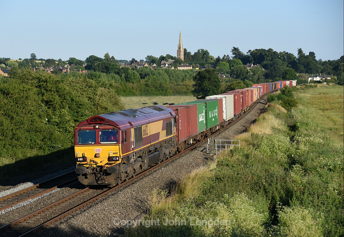 JL - 26.6.18 66112 Southampton Docks - Wakefield Europort Kings Sutton - Chiltern Routes (north to south)