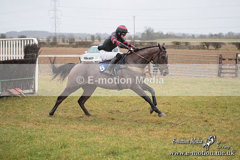 PtP 260125 103 - Cocklebarrow Point-to-Point racing with the Heythrop Hunt 26/01/25