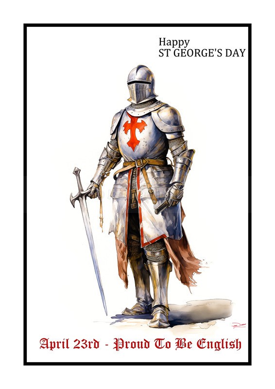 Proud To Be English, St George's Day Paintings by Paul Duddell, Whispers & Strokes - Artist, Painter, and Photographer