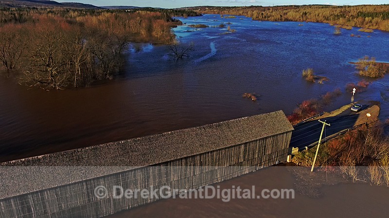 Bloomfield Creek - Spring Flood 2018 New Brunswick Canada - Extreme Weather