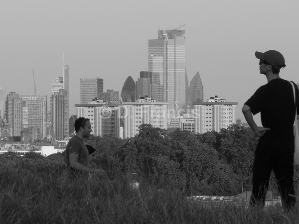 Looking East, Primrose Hill (b&w) - Fine Art