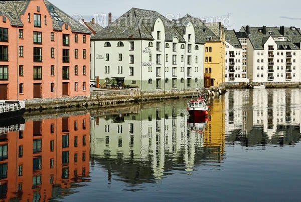 Ålesund riverside houses - Norway Coast