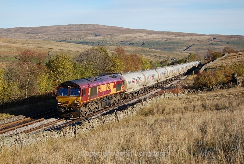 25.10.10 66103 6M00 Clitheroe - Mossend, Garsdale Troughs - Garsdale Troughs