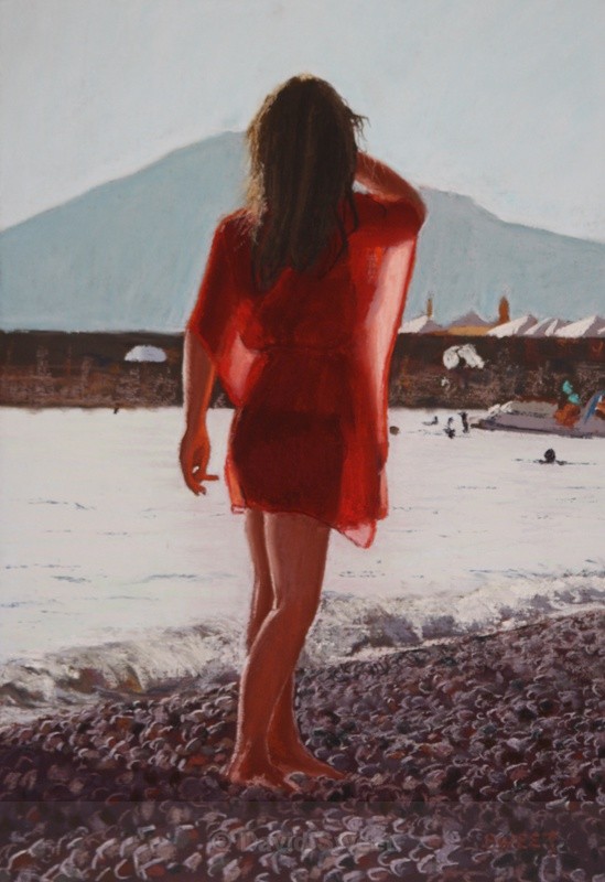 Red Sarong - Paintings