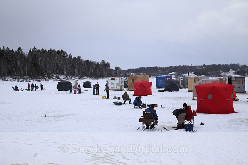 Renforth Ice Shacks Rothesay New Brunswick Canada