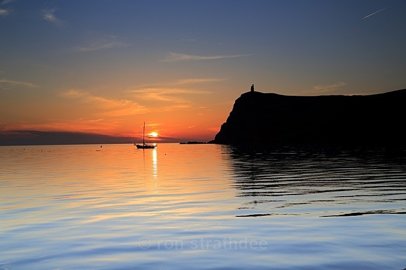 Sunset anchorage - Skies of Man