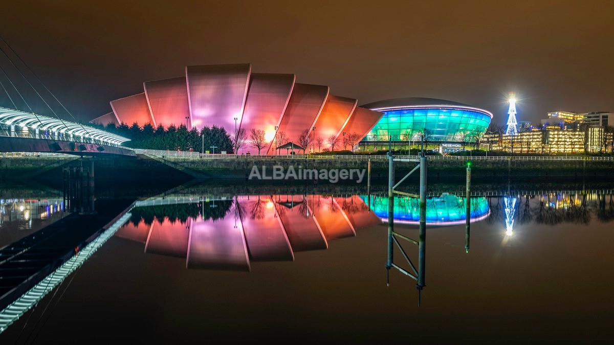 Armadillo and Hydro at Night - My Glasgow