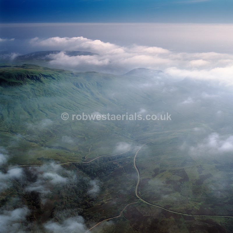 Campsie fells from above Machar Glen in Scotland
