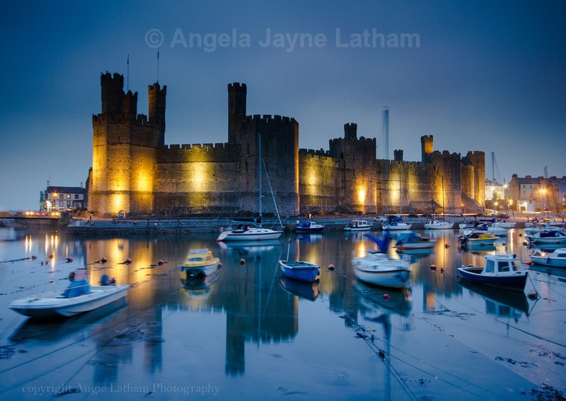 Caernarfon Castle Sunset 2 - Celtic Wales