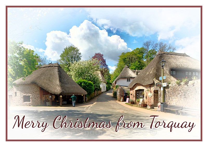 no stock XM028 - Beautiful Cockington Village - XMAS CARDS Torquay St Marychurch, Babbacombe and Cockington