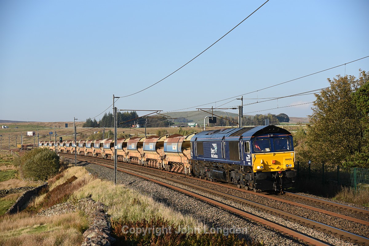 JL - 10.10.18 66425 6K27 Carlisle - Crewe, Greenholme - West Coast Main Line (north to south)