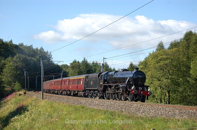 8.8.11 - LMS 5MT 45305 'The Mersey Moorlander' Carlisle - Liv, Thrimby - West Coast Main Line (north to south)