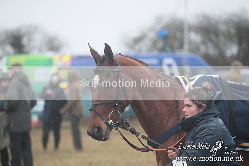 PtP 260125 645 - Cocklebarrow Point-to-Point racing with the Heythrop Hunt 26/01/25