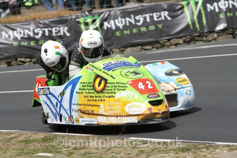 Patrick Giltenane / Aidan Browne Suzuki 2012 / Absol Engineering/Q8 Oil/Bush - Sure Sidecar Race 1