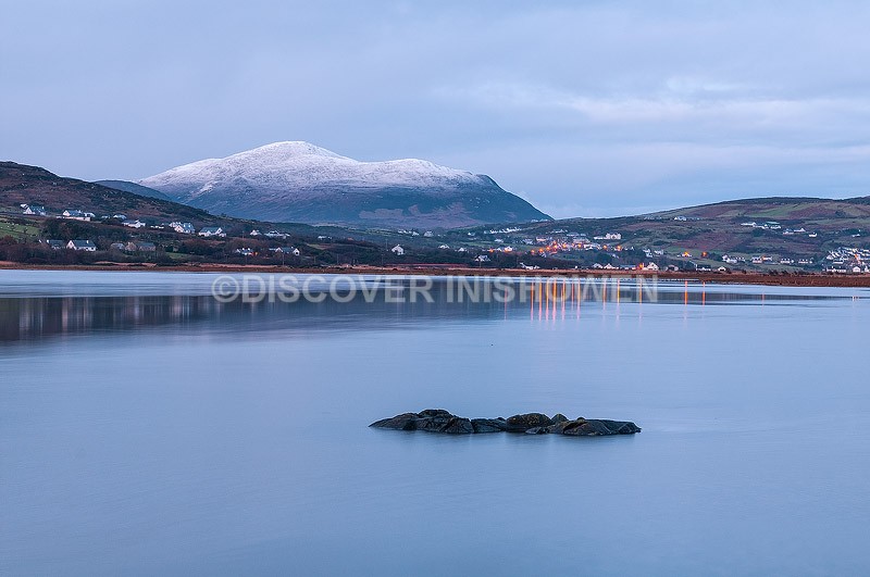 Snow capped Raghtin More and Raghtin Beg - Inishowen peninsula