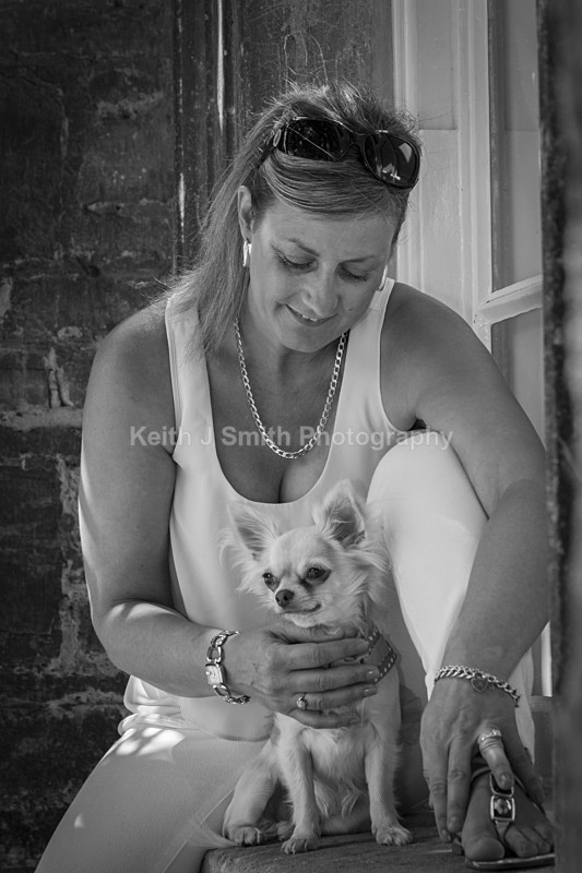 0KJS4088-BW - Linda's Portrait Pre Wedding shoot.