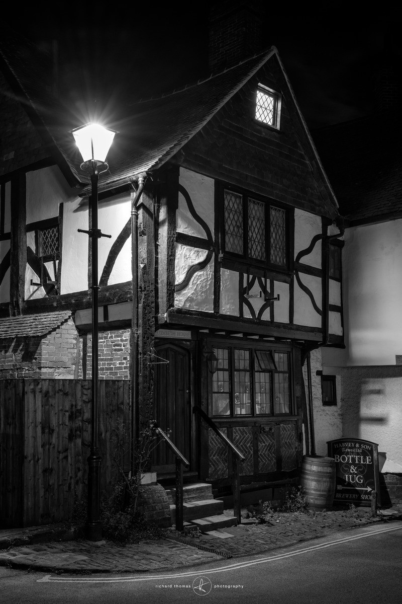 Midhurst in Sussex an old pub at night