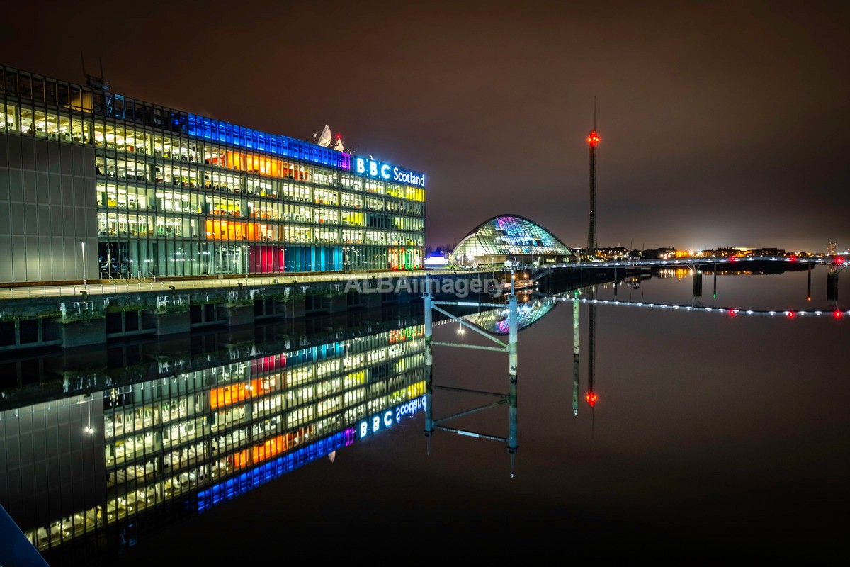 BBC Reflected in the River Clyde - My Glasgow