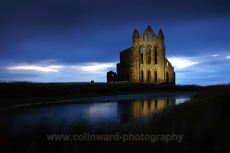 Whitby Abbey at Night.    ref8642 - North Yorkshire and Cleveland
