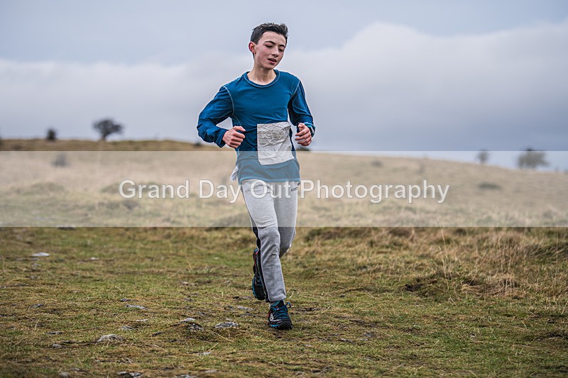 Cunswick U15  U17-194 - Kendal Winter League Cunswick Scar Junior Under 15 & 17 Fell Races Sunday 26th January 2025