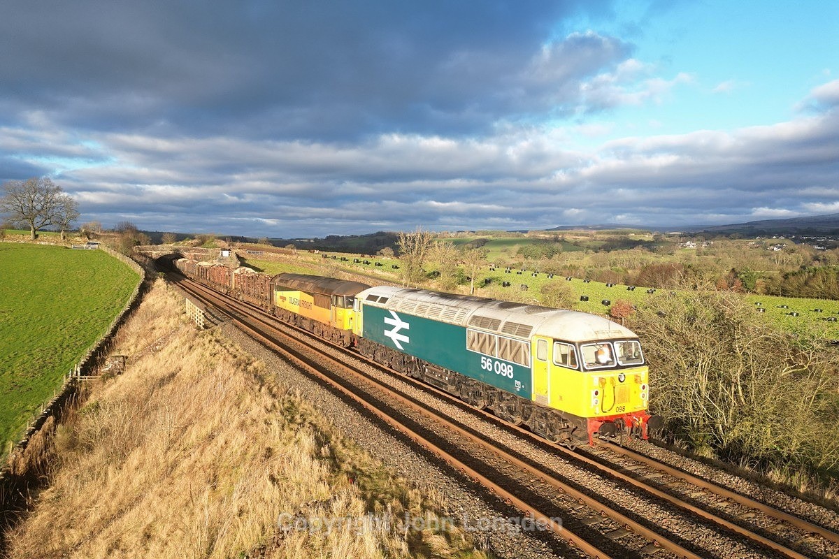 JL - 8.1.24 56098 & 56049 6J37 Carlisle - Chirk, Lazonby - Lazonby