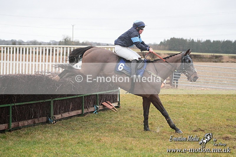PtP 260125 355 - Cocklebarrow Point-to-Point racing with the Heythrop Hunt 26/01/25