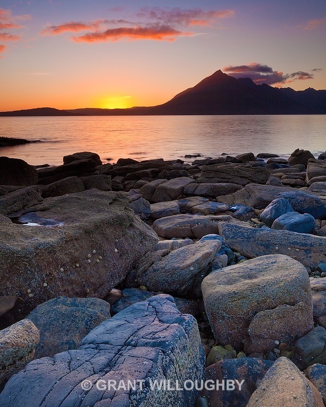 Elgol sunset - processing old files - Vertical Images
