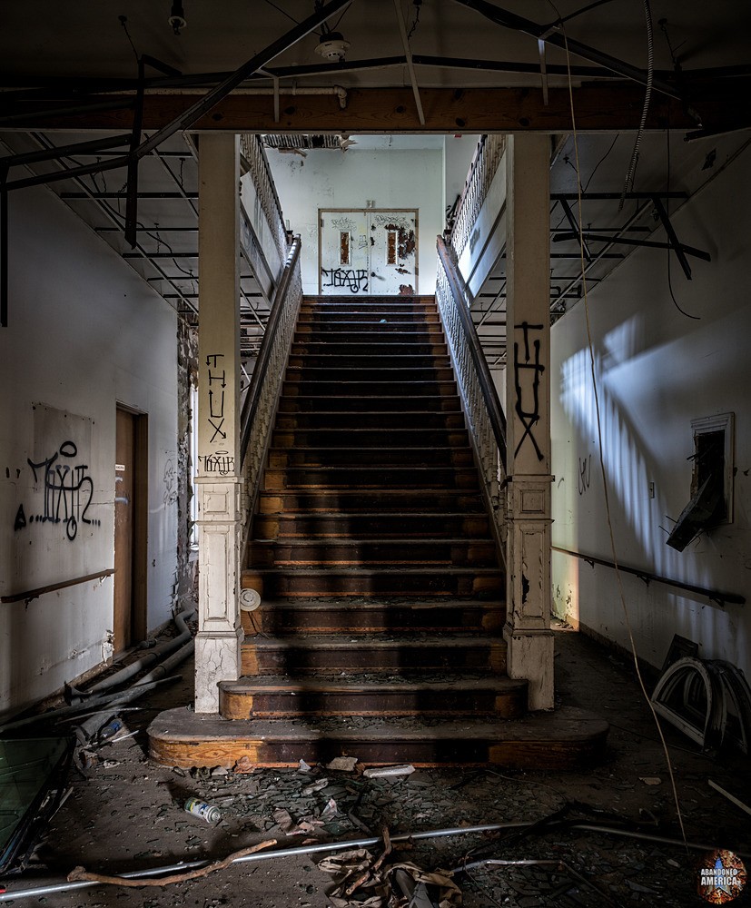 Ladies G.A.R. Home (Swissvale, PA) | Lobby Stairway - The Ladies' G.A.R. Nursing Home