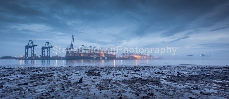 Misty Twilight at Felixstowe:146E - East Anglia