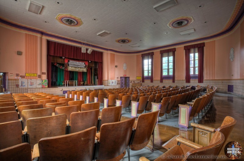 Abandoned School auditorium - Matthew Christopher's Abandoned America