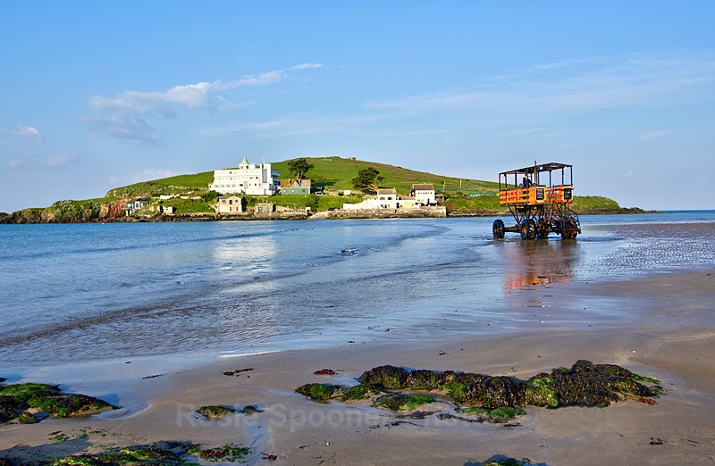 The sea tractor and Burgh island