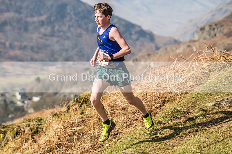 Elterwater-348 - Kendal Winter League Elterwater Under 15/17 Fell Races Sunday 9th March 2025