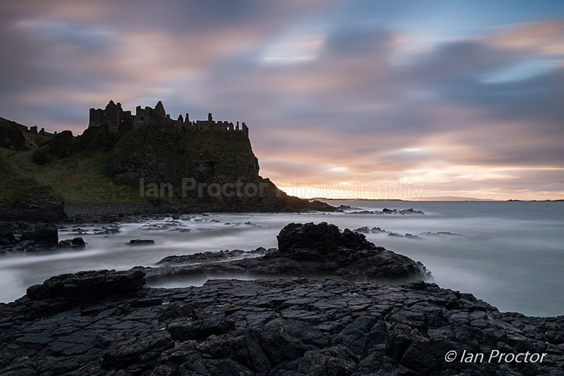 Dunluce Castle in Evening Light - County Antrim