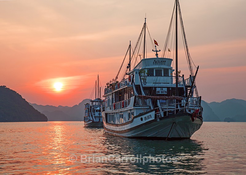 IMG_5713 Sunset, Halong bay, Northern Vietnam - Vietnam