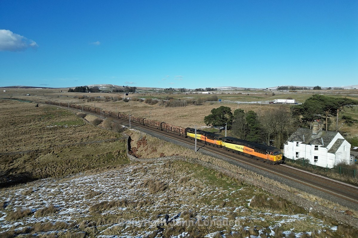 JL - 10.3.23 56113 & 56078 6J37 Carlisle - Chirk, Greenholme - West Coast Main Line (north to south)