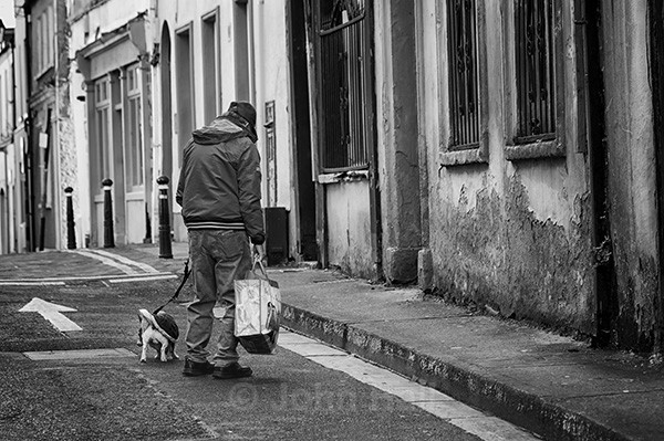 Old Man, His Dog & The Trials Of Daily Life. - Street Photography