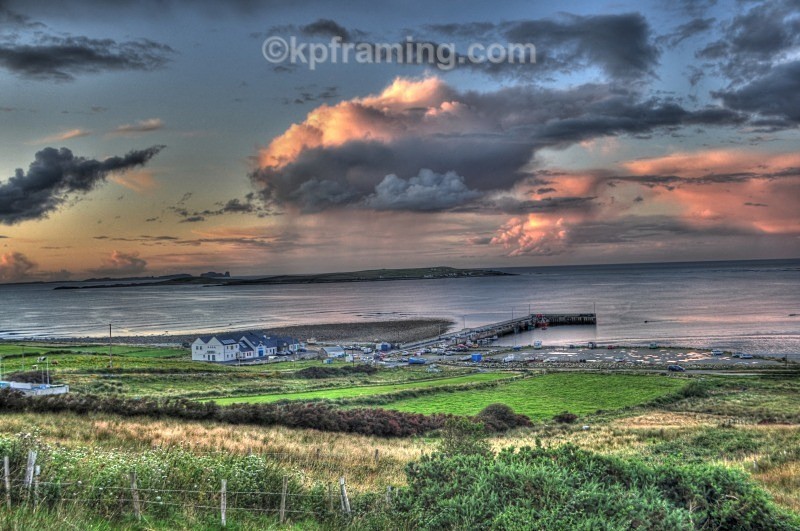 Magheroarty Pier County Donegal with  views to the nearby islands of I - pictures of cruit island golf course caves beaches and owey&Arranmore Island)
