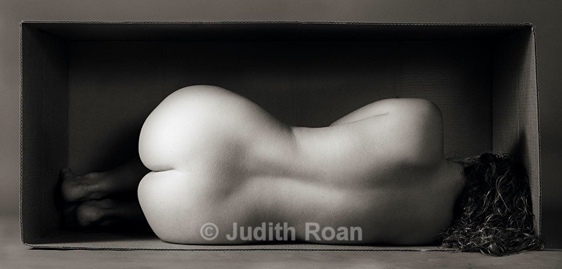 Woman in Box - Palladium Prints by Ron Reeder