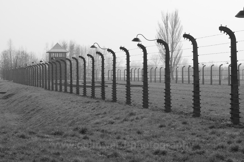 Black and White image of Auschwitz II-Birkenau - Europe