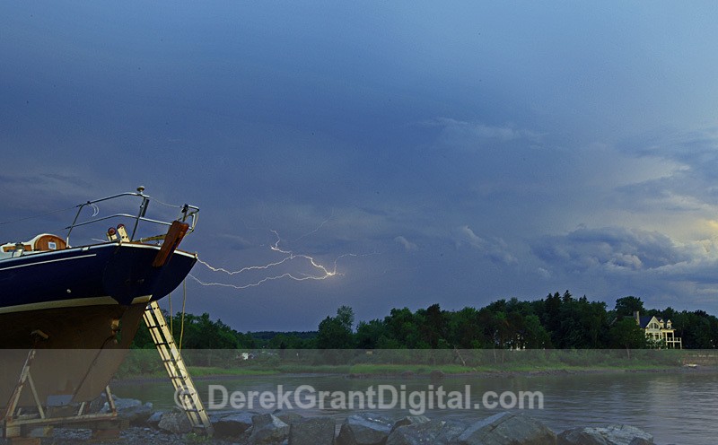RYC Lightning Strike Rothesay Summer Storm New Brunswick Canada - Extreme Weather