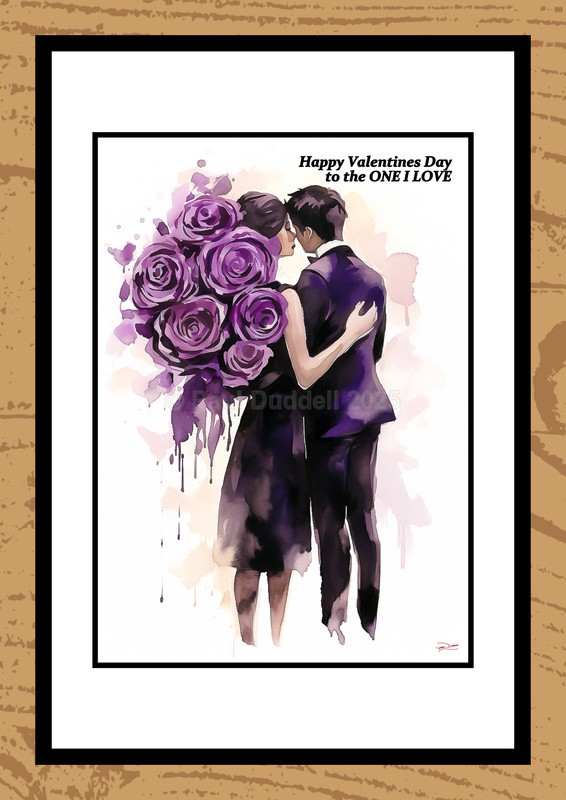St Valentine's Day Watercolour Paintings - Timeless Romance by Artist Paul Duddell