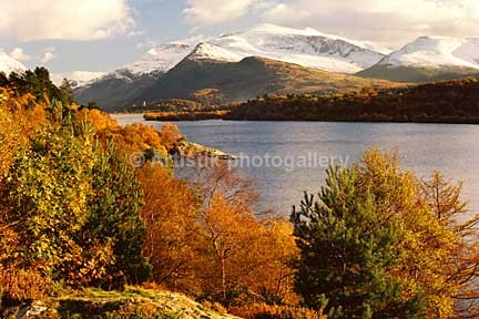 Snowdon from Fachwen in autumn snow 85-28-9 - Sceniks.com - Snowdonia landscape photographs by Dave O'Shea