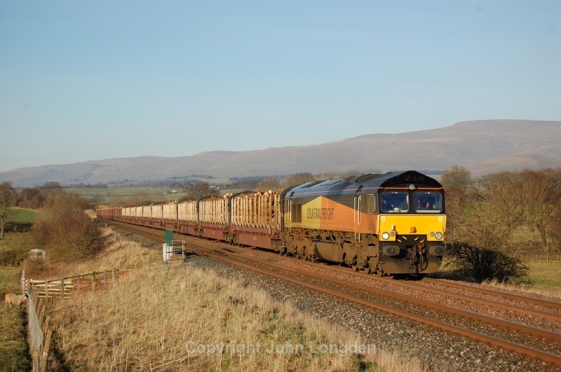 16.1.12 - 66850 6J37 Carlisle - Chirk, Town End Farm - Town End Farm