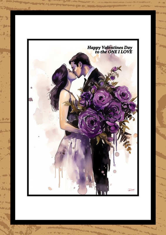 St Valentine's Day Watercolour Paintings - Timeless Romance by Artist Paul Duddell