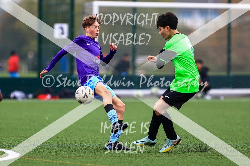 1DX30268 - 2025-10-12 FC Abbey Meads U14 Orange V Kingsdown Lions U14