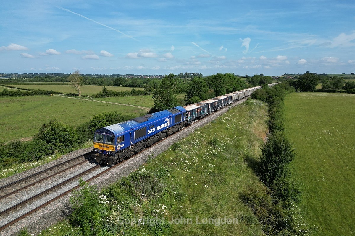 JL - 18.6.25 66727 6G34 Hindlow -Banbury, Watergall - Latest shots