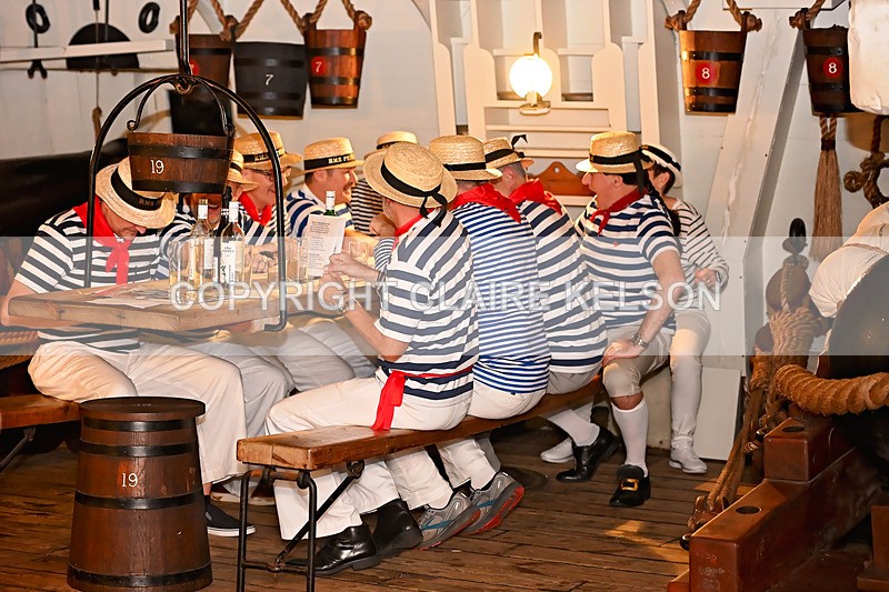 HMS PICKLE-160 - PICKLE NIGHT HMS WARRIOR 1860